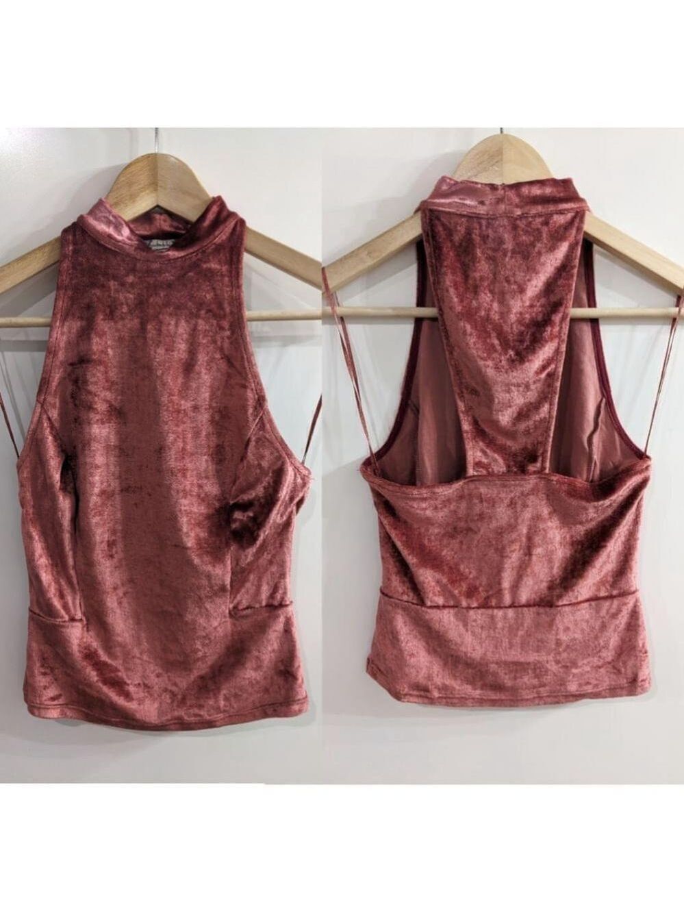 NEW Free People Intimately | Crushed Velvet Mock Neck tank
